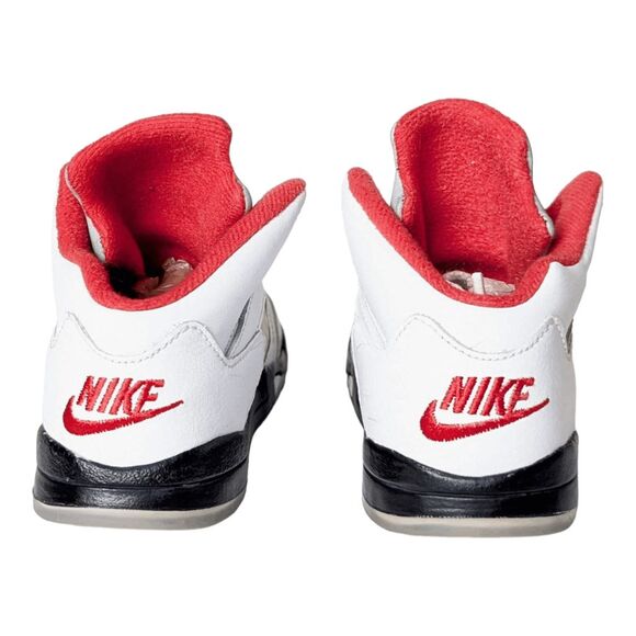 NIKE Air Jordan 5 Retro 'Fire Red' TD Sneakers Suze 9C - Picture 5 of 7